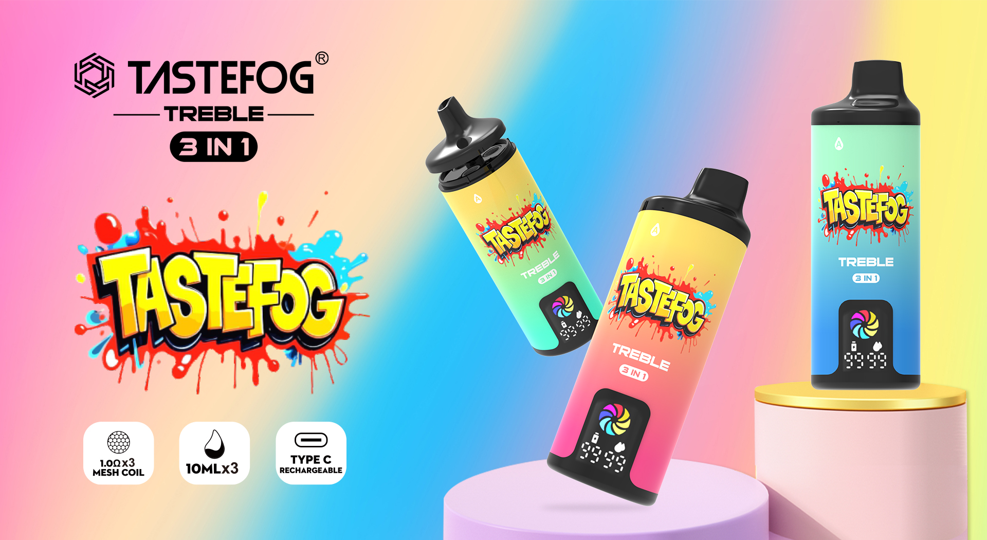 TASTEFOG TREBLE 60000 Puffs