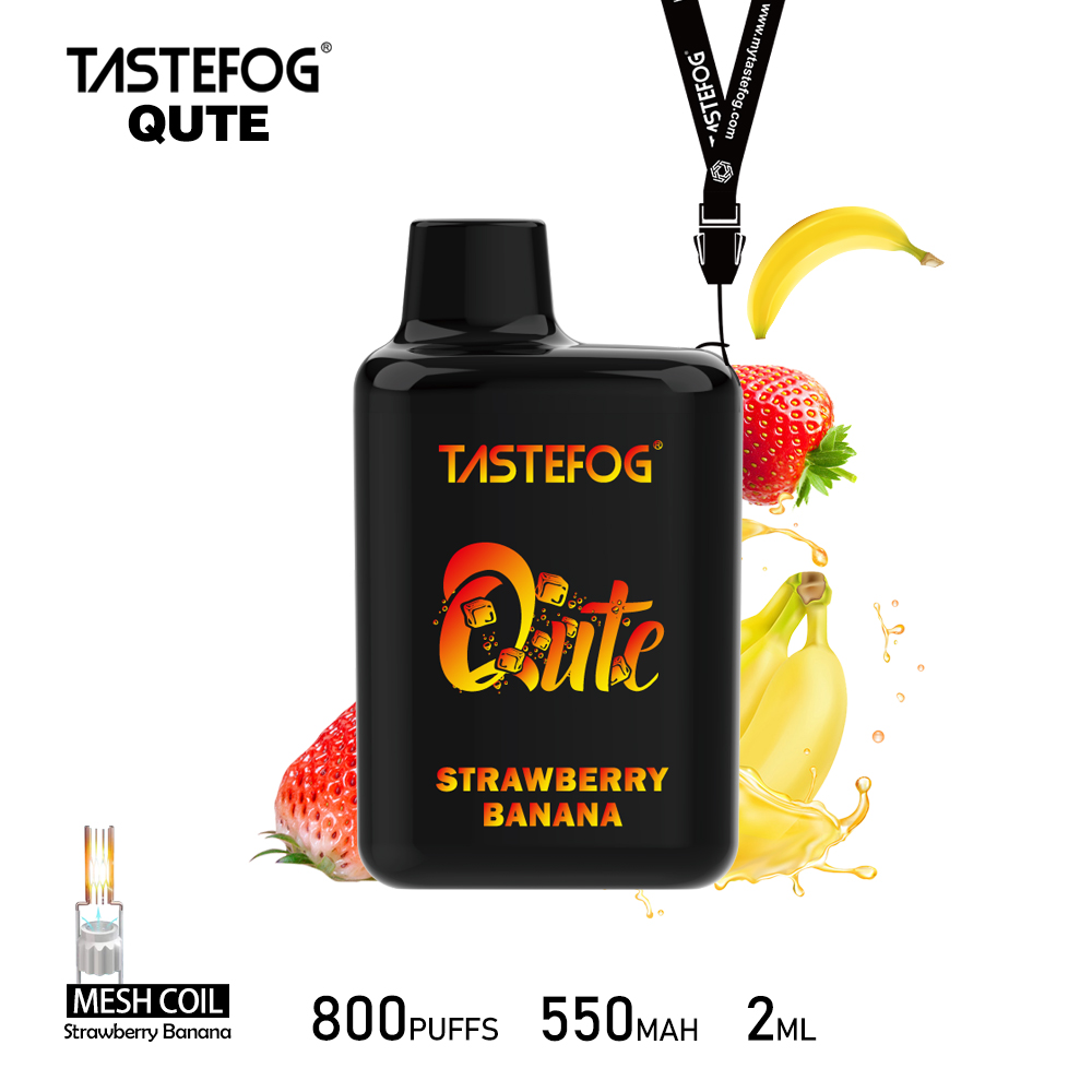 Tastefog QUTE 800 Züge Strawberry Banana‑Vape‑Box
