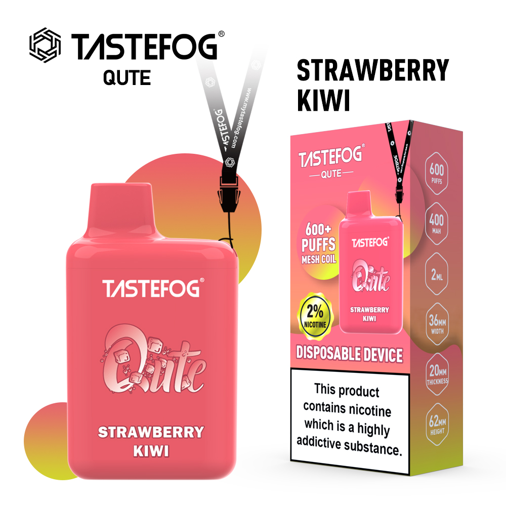 Tastefog QUTE 800 Züge Strawberry Kiwi Vape 2%Nikotin
