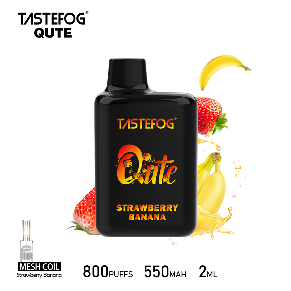 Tastefog QUTE 800 Züge Strawberry Banana‑Vape‑Box