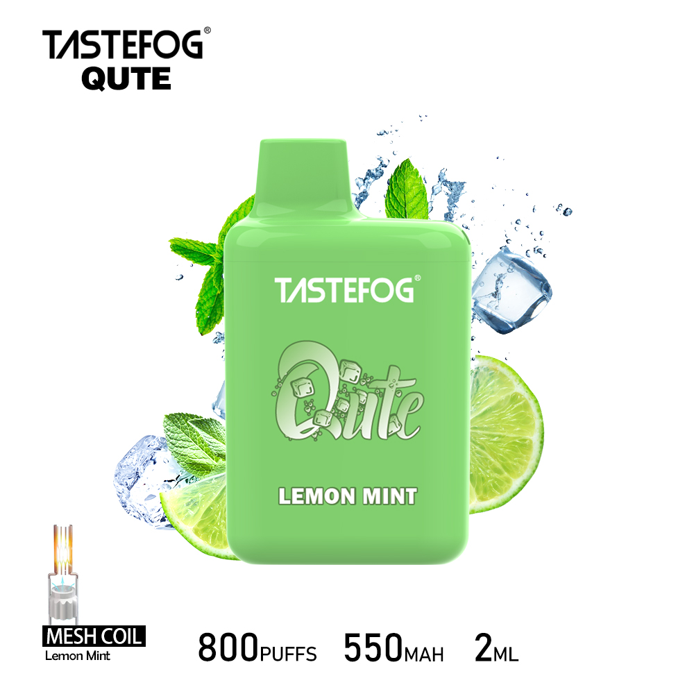 Tastefog QUTE 800 Züge Lemon Mint‑Vape‑Box