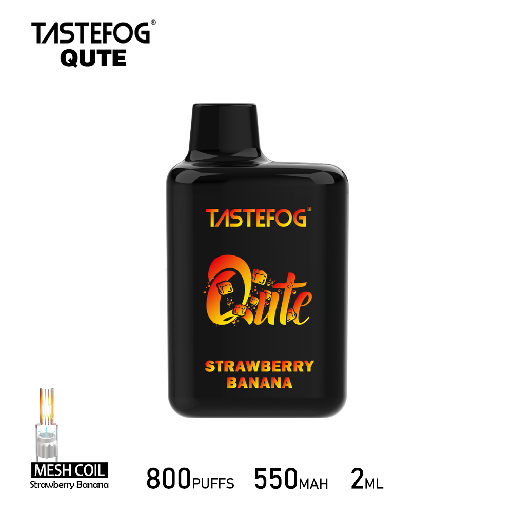 Tastefog QUTE 800 Züge Strawberry Banana‑Vape‑Box