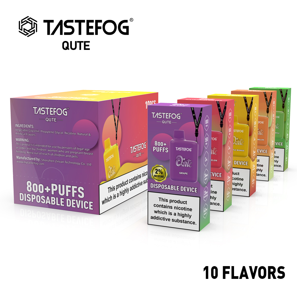 Tastefog QUTE 800 Züge – Einweg‑Vape‑Box