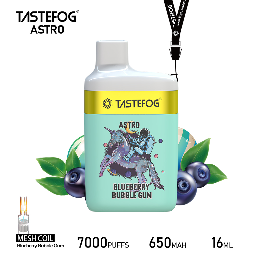 Tastefog ASTRO 7000 Züge Blueberry Bubble Gum Einweg-Vape
