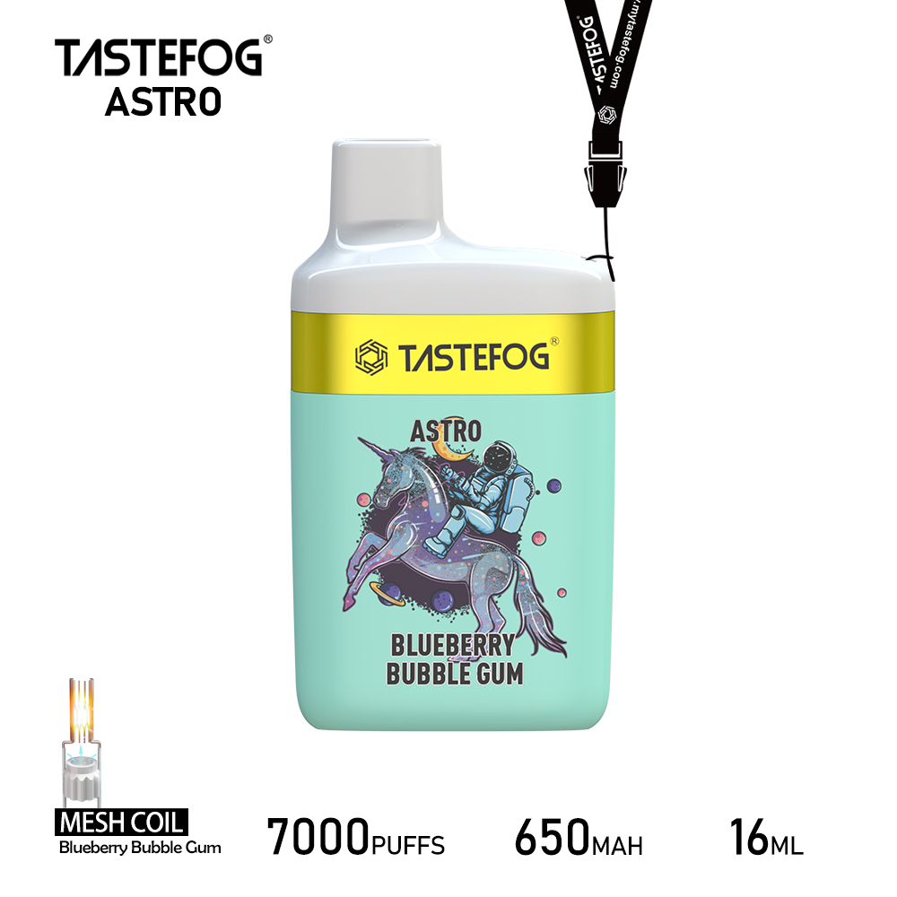 Tastefog ASTRO 7000 Züge Blueberry Bubble Gum Einweg-Vape