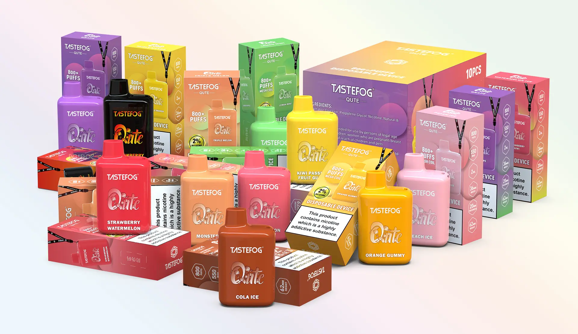 TASTEFOG QUTE 800puffs Einweg-Vape-Box