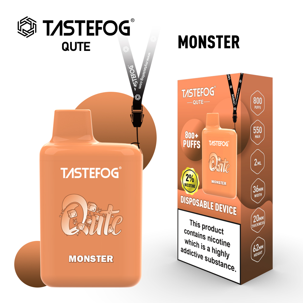 Tastefog QUTE 800 Züge Monster Vape 2%Nikotin