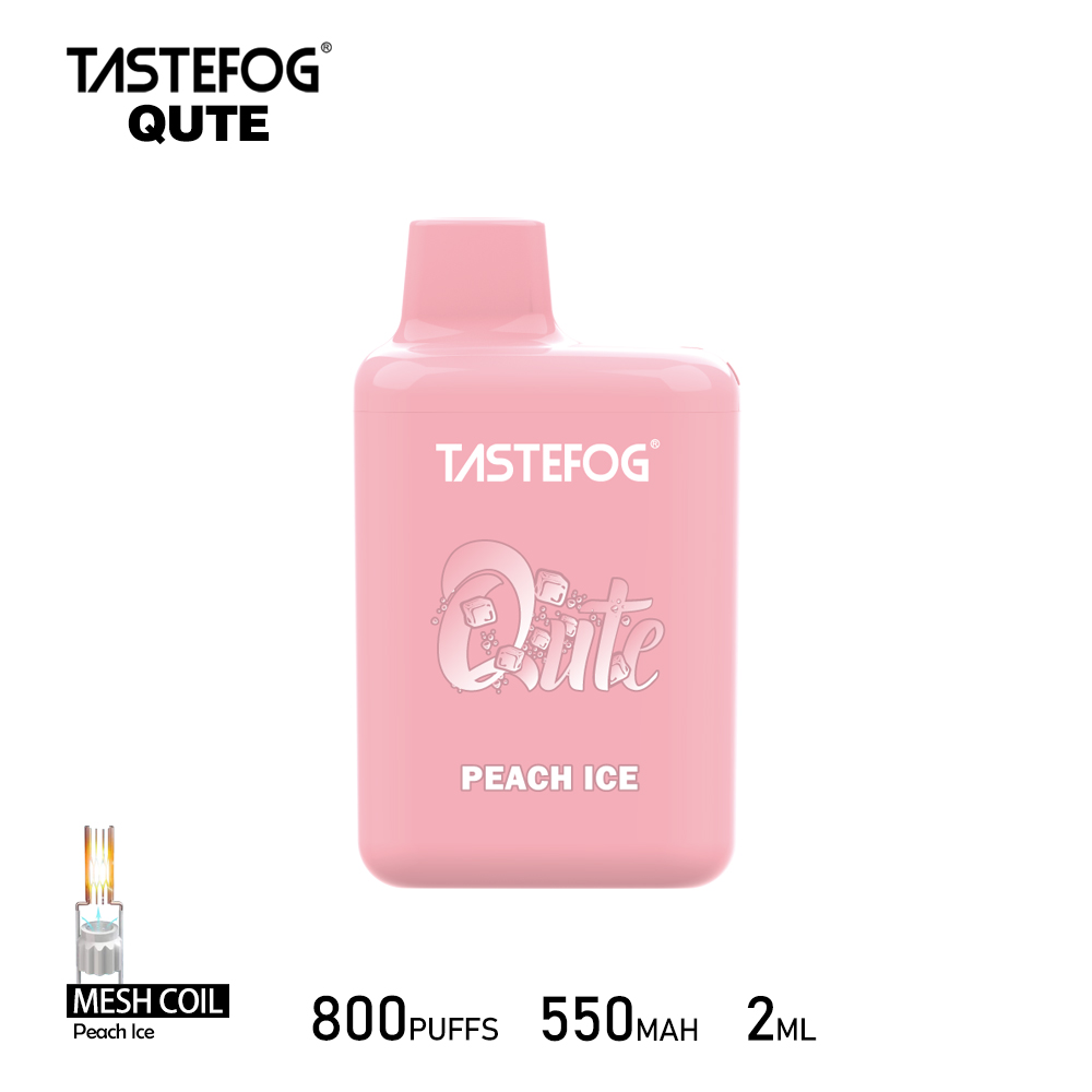 Tastefog QUTE 800 Züge Peach Ice Vape 2%Nikotin