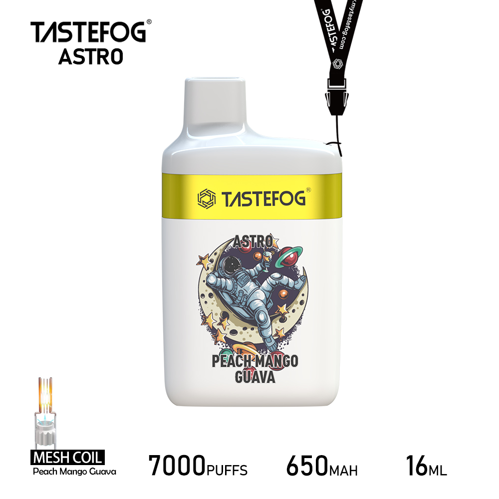 Tastefog ASTRO 7000 Züge Peach Mango Guava Einweg-Vape