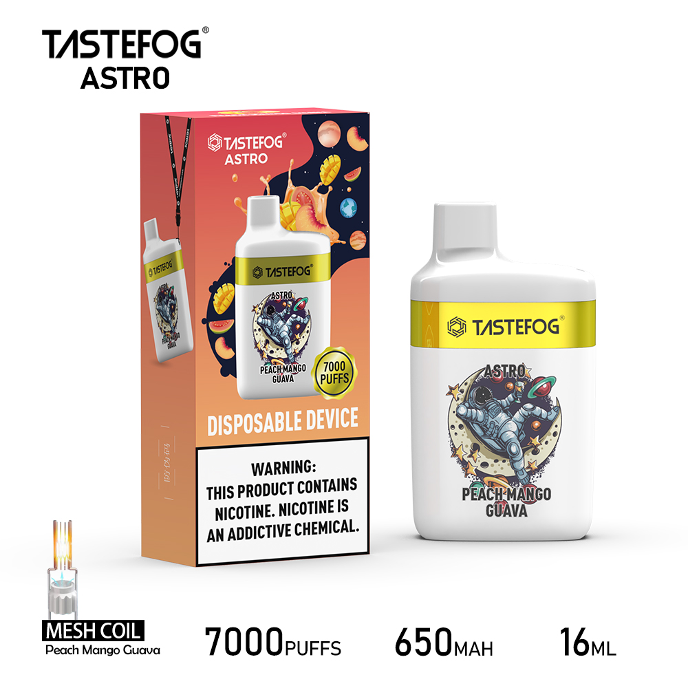 Tastefog ASTRO 7000 Züge Peach Mango Guava Einweg-Vape