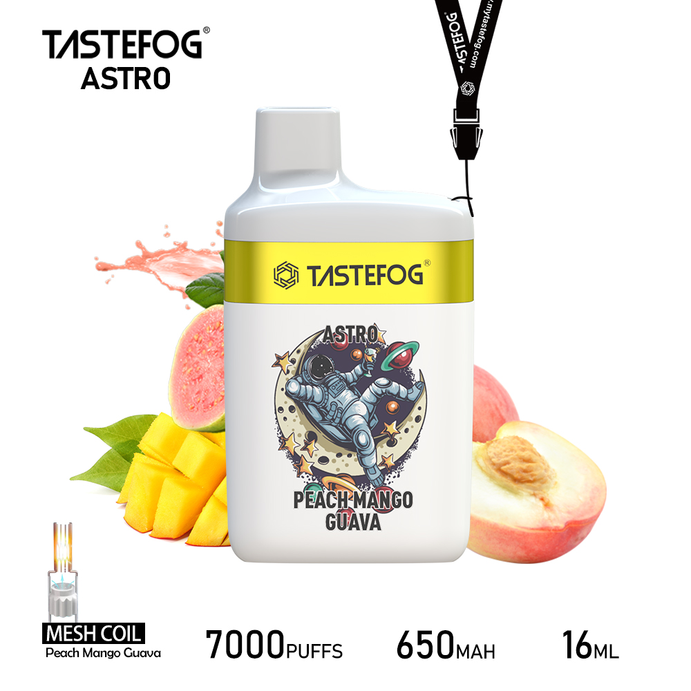 Tastefog ASTRO 7000 Züge Peach Mango Guava Einweg-Vape