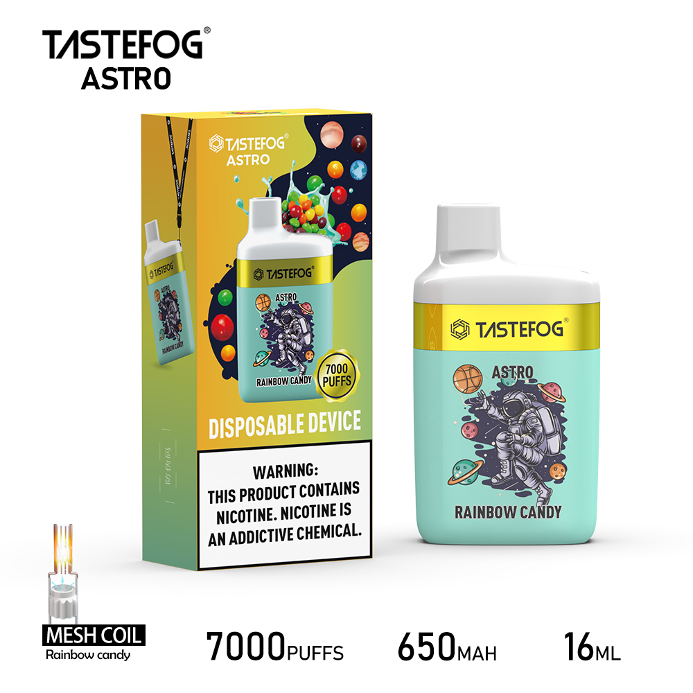 Tastefog ASTRO 7000 Züge Rainbow Candy Einweg-Vape
