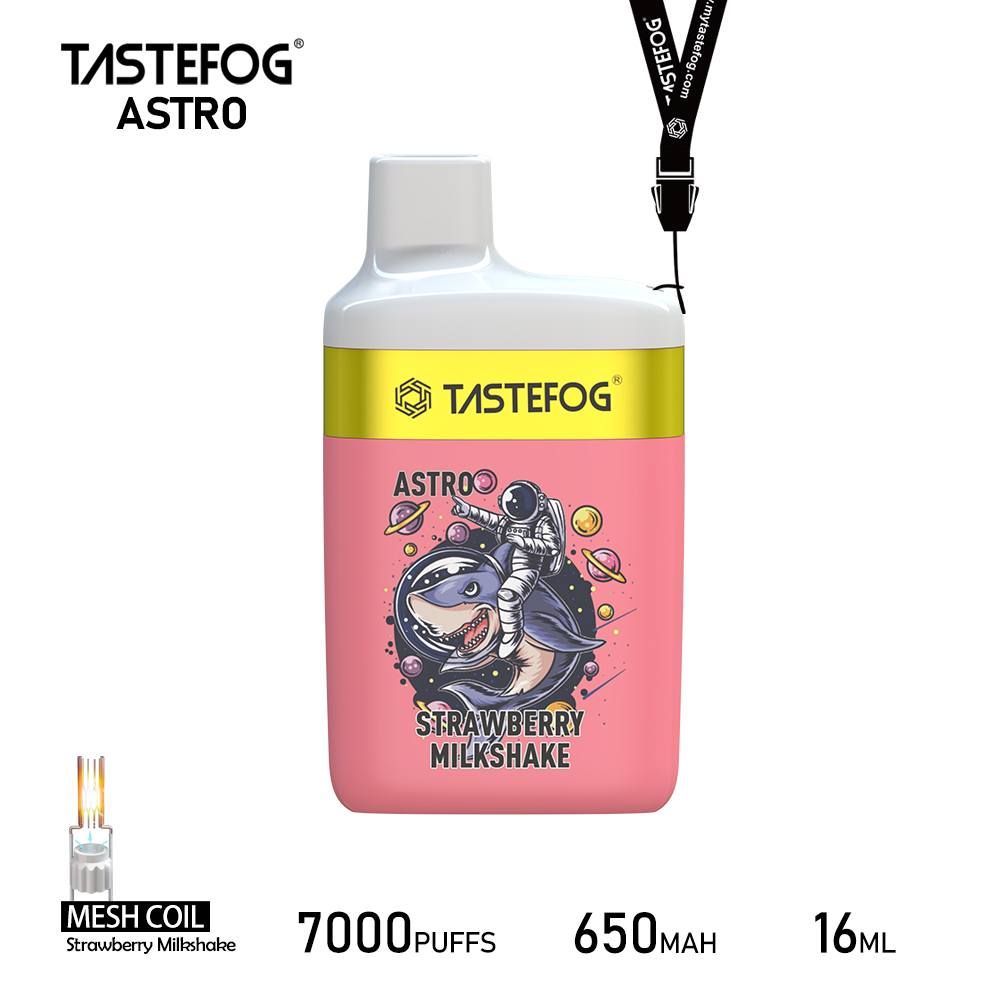 Tastefog ASTRO 7000 Züge Strawberry Milkshake   Einweg-Vape