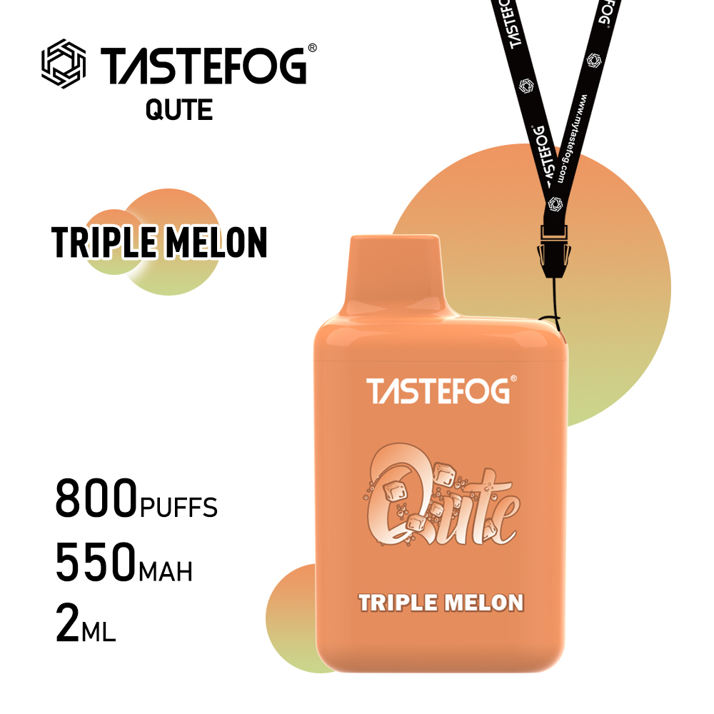 Tastefog QUTE 800 Züge Triple Melon Vape‑Box 2%Nikotin