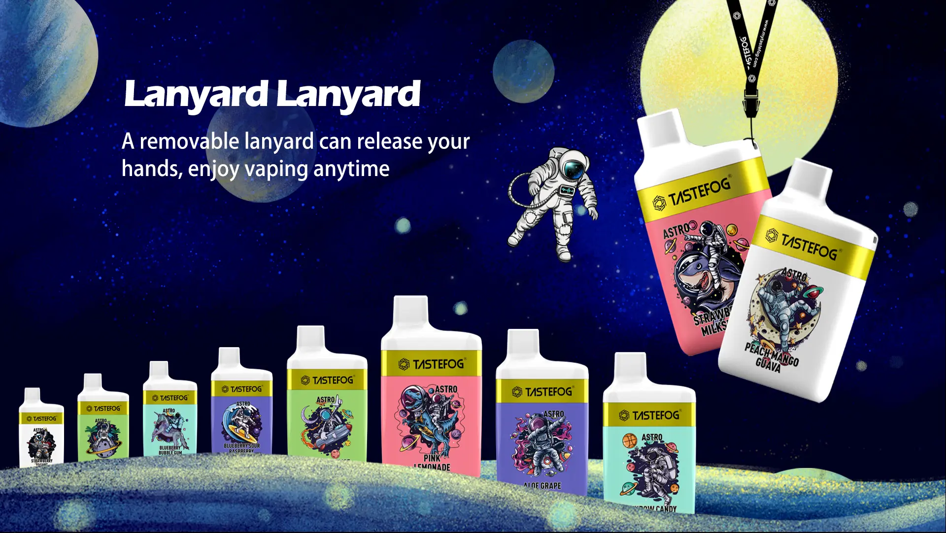 Tastefog ASTRO 7000 Züge Dosen-Vape-Zigarette (Einweg)