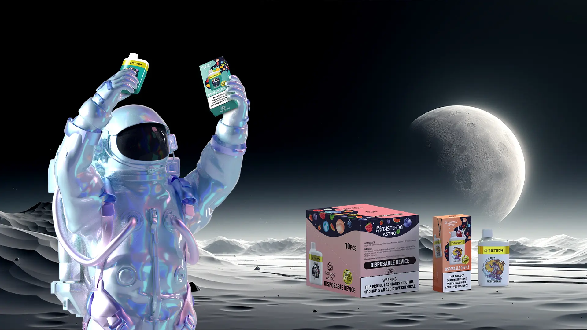 Tastefog ASTRO 7000 Züge Dosen-Vape-Zigarette (Einweg)
