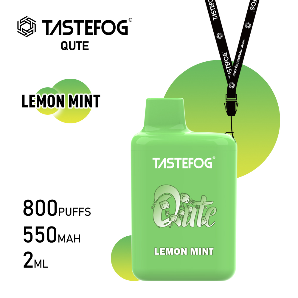 Tastefog QUTE 800 Züge Lemon Mint‑Vape‑Box