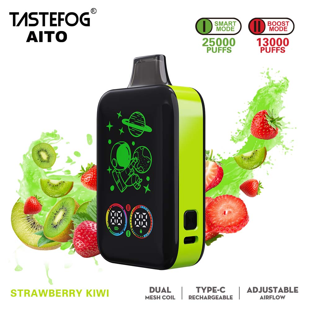 Tastefog AITO 25000 Züge Einweg-Vape 20mg Strawberry Kiwi